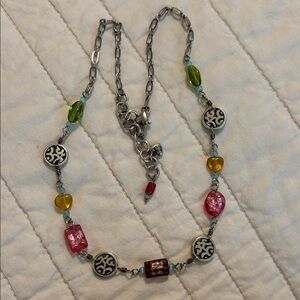 Brighton Barbados multi-color glass bead necklace 18”- 20”